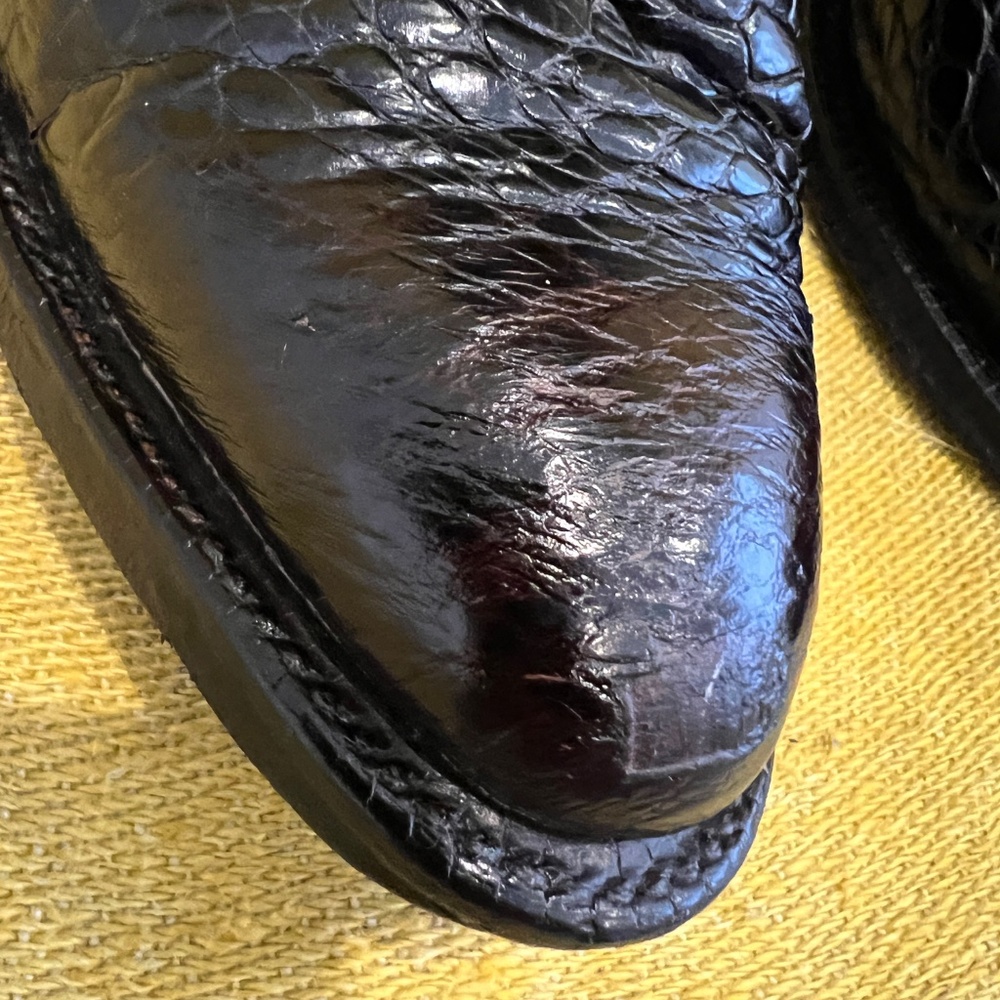 Rare Exotic Pre-Ban Justin Sea Turtle Boots - Picture 14 of 16